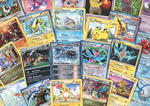 100 Assorted Pokémon Cards with 7 Foil Cards