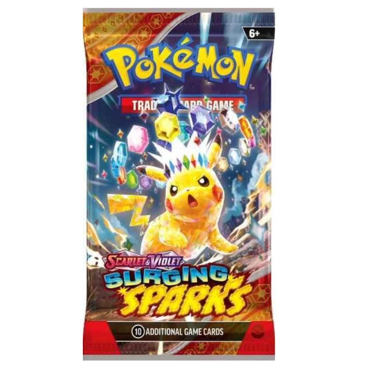 Pokémon TCG: Surging Sparks Single Booster Pack – Pack Art May Vary - English