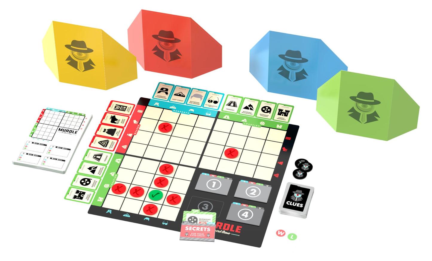 Murdle: The Board Game – Mystery Puzzle Game for Ages 14+