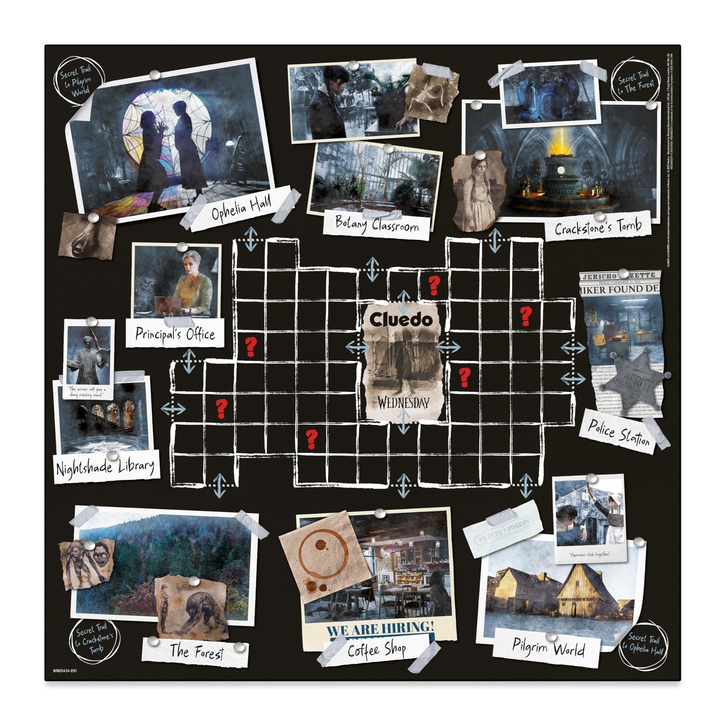 Wednesday Cluedo Board Game – Classic Mystery Game for 2–6 Players